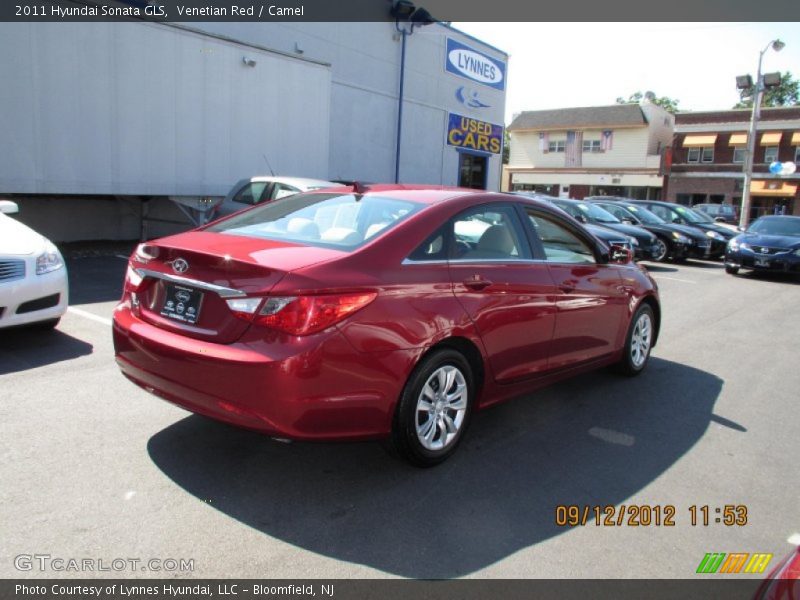 Venetian Red / Camel 2011 Hyundai Sonata GLS