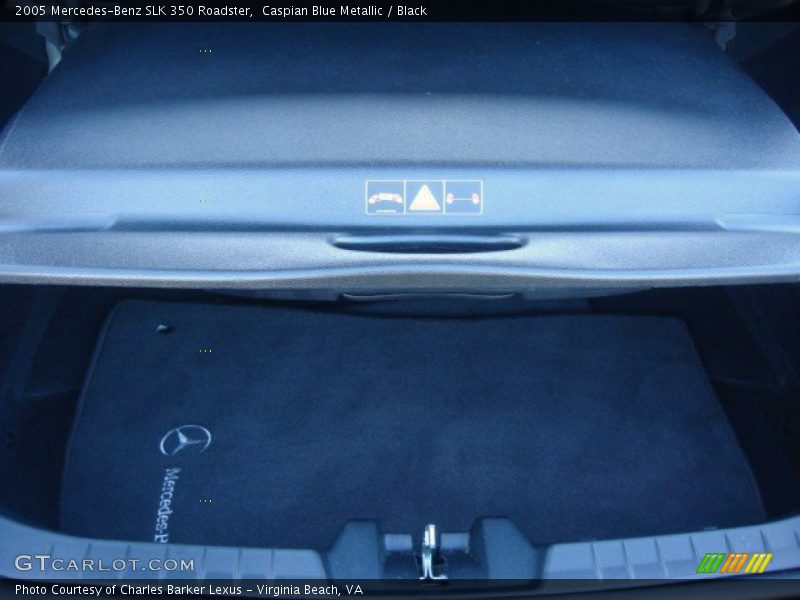Caspian Blue Metallic / Black 2005 Mercedes-Benz SLK 350 Roadster
