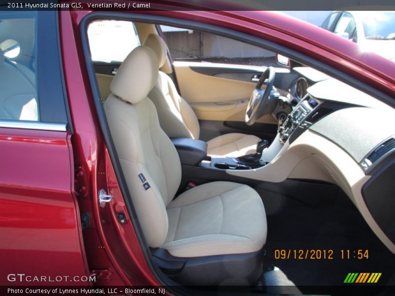 Venetian Red / Camel 2011 Hyundai Sonata GLS