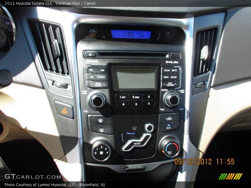 Venetian Red / Camel 2011 Hyundai Sonata GLS