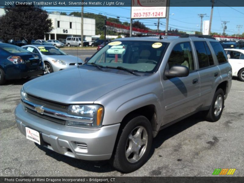 Silverstone Metallic / Light Gray 2007 Chevrolet TrailBlazer LS 4x4