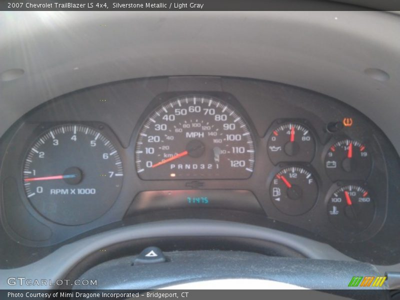 Silverstone Metallic / Light Gray 2007 Chevrolet TrailBlazer LS 4x4