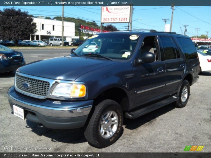 Medium Wedgewood Blue Metallic / Dark Graphite 2001 Ford Expedition XLT 4x4