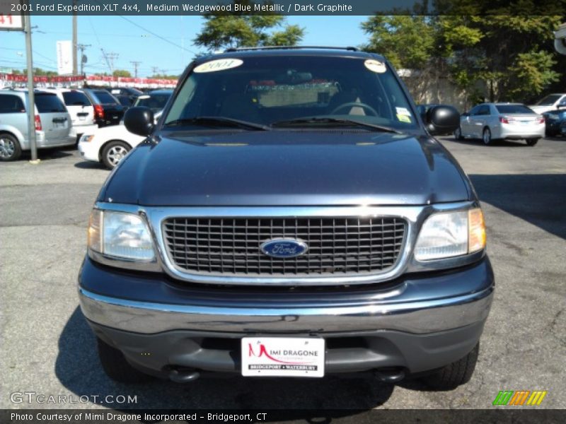 Medium Wedgewood Blue Metallic / Dark Graphite 2001 Ford Expedition XLT 4x4