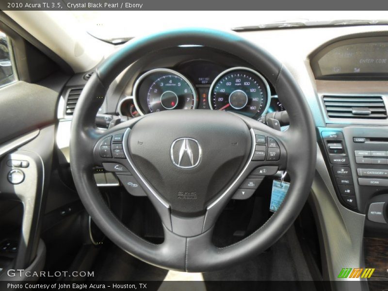 Crystal Black Pearl / Ebony 2010 Acura TL 3.5
