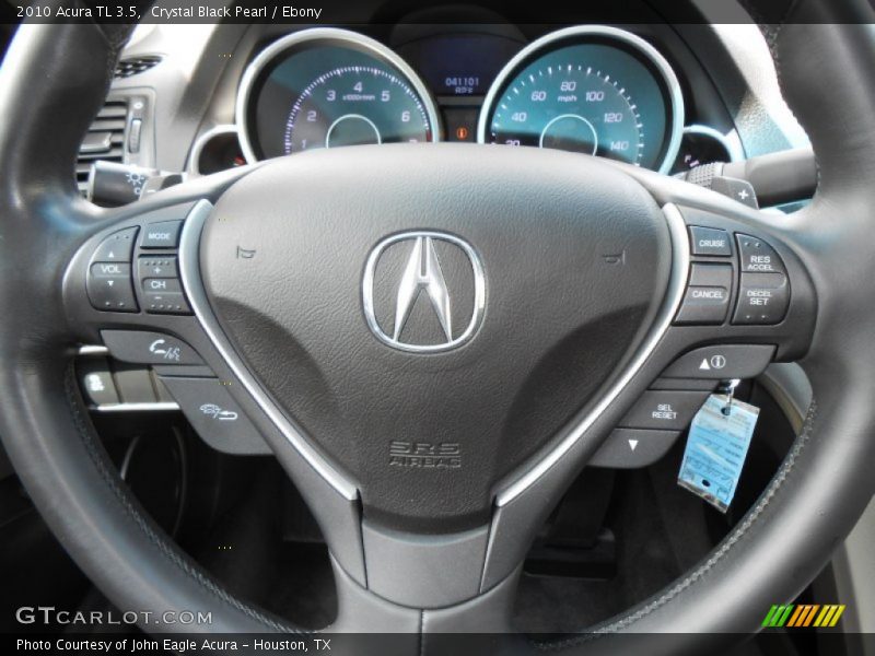 Crystal Black Pearl / Ebony 2010 Acura TL 3.5