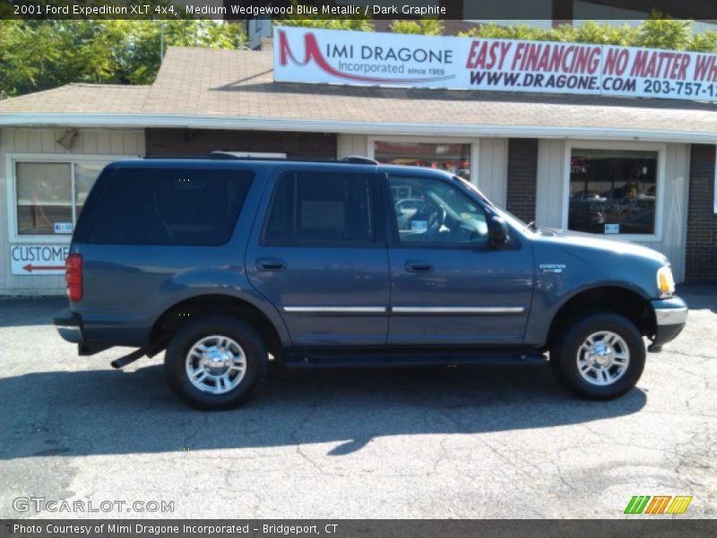 Medium Wedgewood Blue Metallic / Dark Graphite 2001 Ford Expedition XLT 4x4