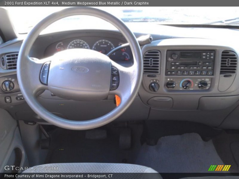 Medium Wedgewood Blue Metallic / Dark Graphite 2001 Ford Expedition XLT 4x4