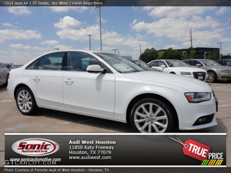 Ibis White / Velvet Beige/Black 2013 Audi A4 2.0T Sedan