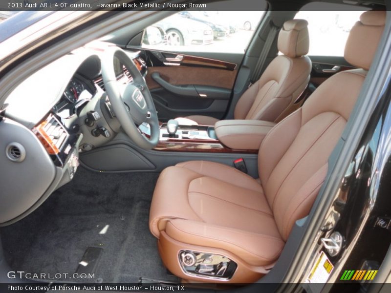 Front Seat of 2013 A8 L 4.0T quattro