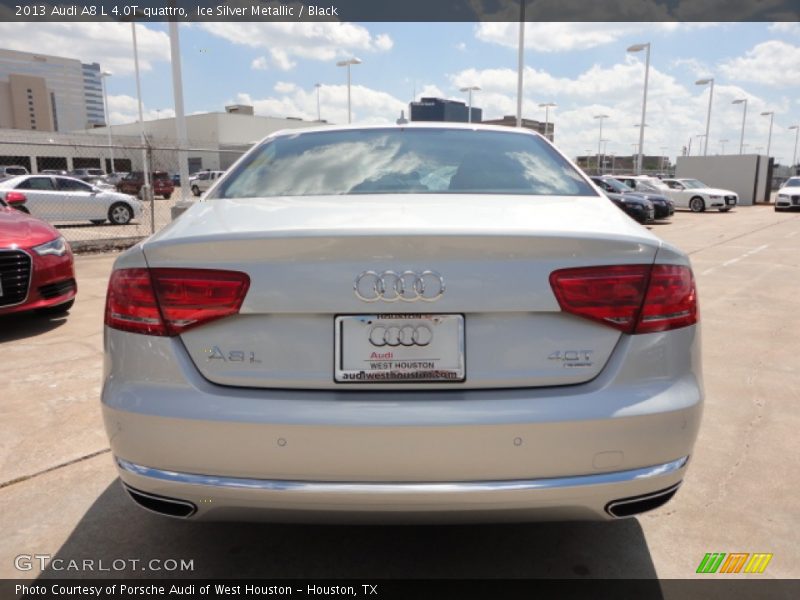 Ice Silver Metallic / Black 2013 Audi A8 L 4.0T quattro