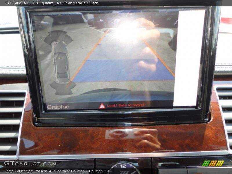 Ice Silver Metallic / Black 2013 Audi A8 L 4.0T quattro