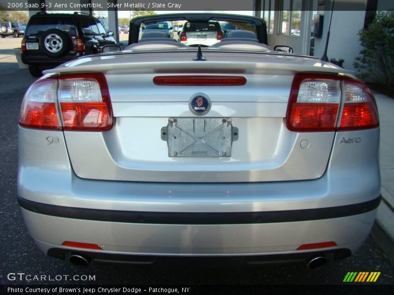Silver Metallic / Slate Gray 2006 Saab 9-3 Aero Convertible