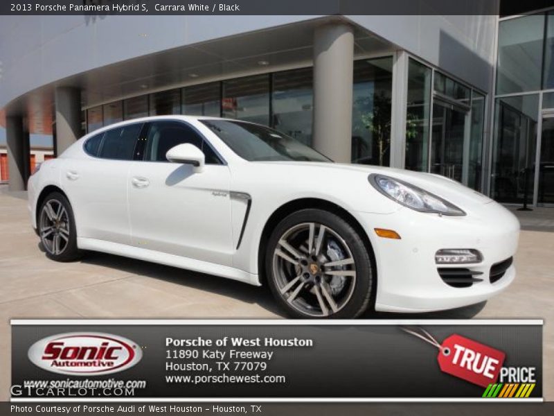 Carrara White / Black 2013 Porsche Panamera Hybrid S