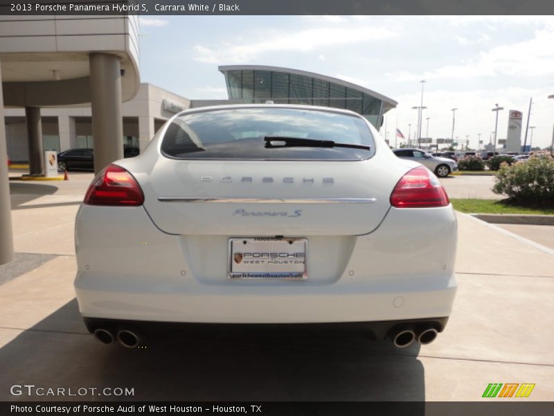 Carrara White / Black 2013 Porsche Panamera Hybrid S