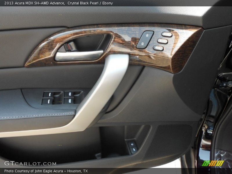 Crystal Black Pearl / Ebony 2013 Acura MDX SH-AWD Advance