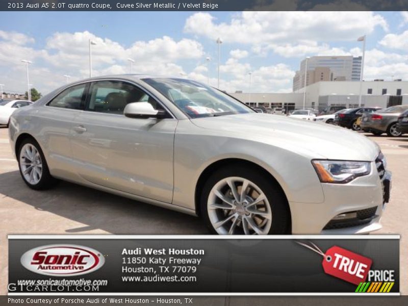 Cuvee Silver Metallic / Velvet Beige 2013 Audi A5 2.0T quattro Coupe