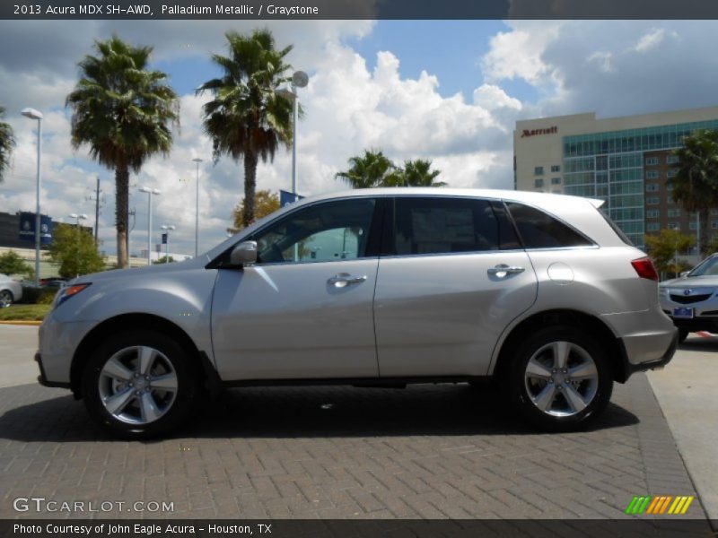 Palladium Metallic / Graystone 2013 Acura MDX SH-AWD