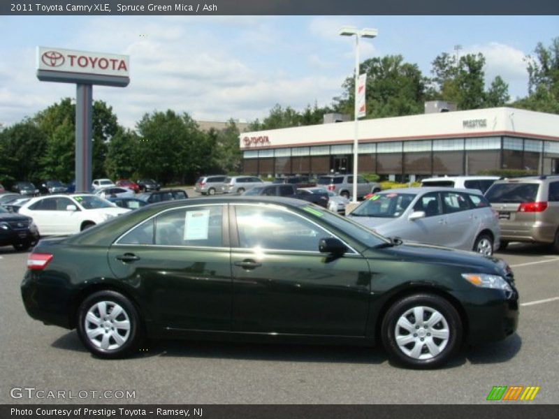Spruce Green Mica / Ash 2011 Toyota Camry XLE