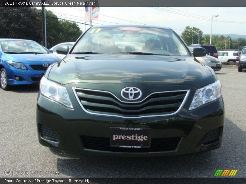 Spruce Green Mica / Ash 2011 Toyota Camry XLE