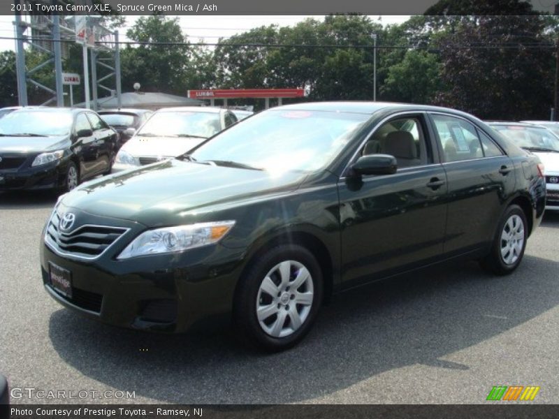 Spruce Green Mica / Ash 2011 Toyota Camry XLE