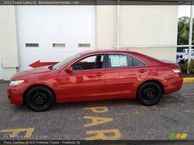 Barcelona Red Metallic / Ash 2011 Toyota Camry LE