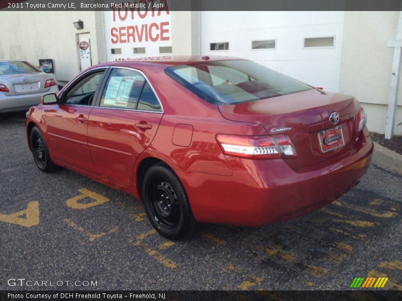Barcelona Red Metallic / Ash 2011 Toyota Camry LE