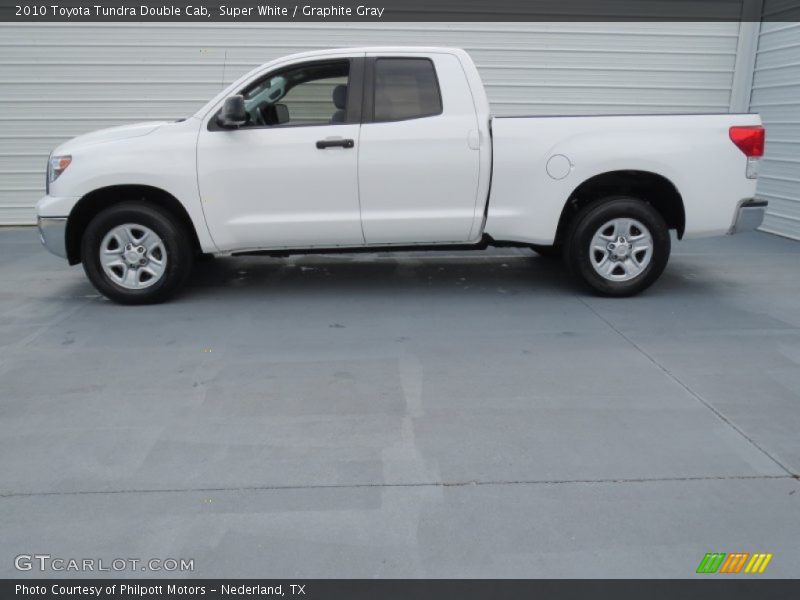 Super White / Graphite Gray 2010 Toyota Tundra Double Cab