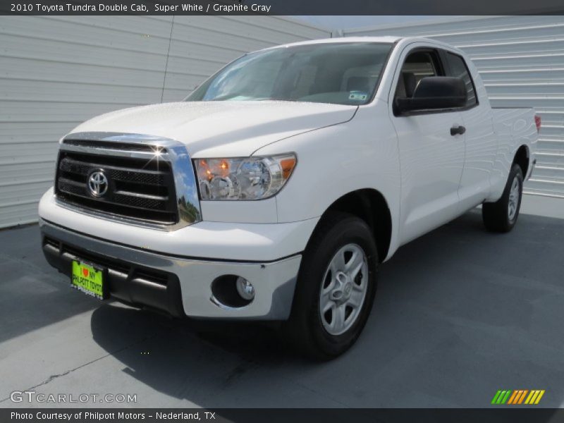 Super White / Graphite Gray 2010 Toyota Tundra Double Cab