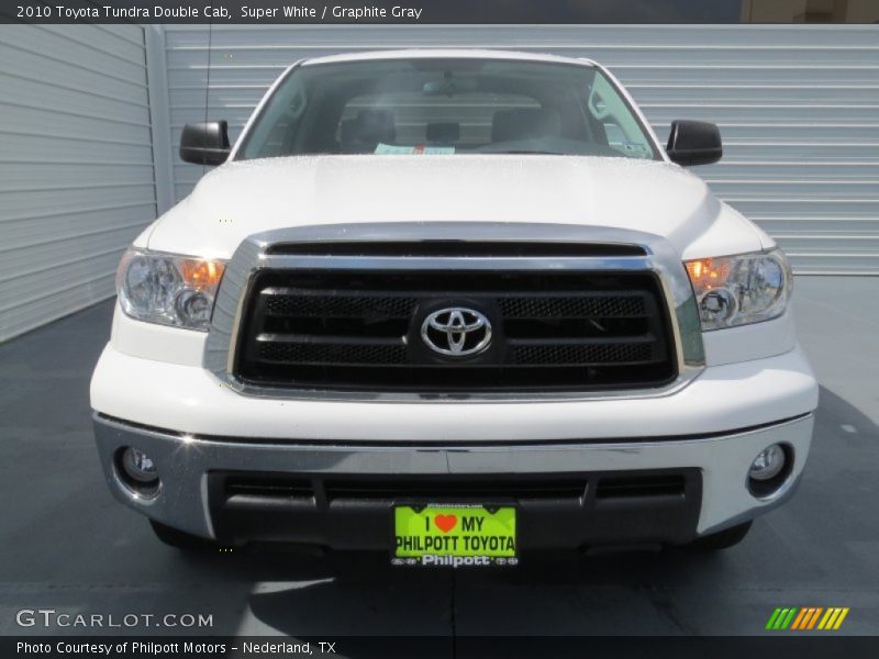 Super White / Graphite Gray 2010 Toyota Tundra Double Cab