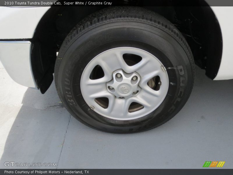 Super White / Graphite Gray 2010 Toyota Tundra Double Cab