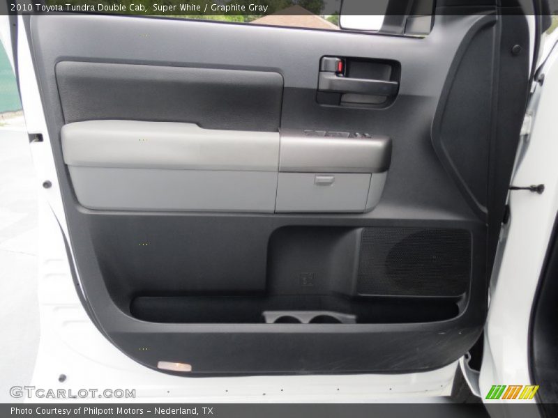 Super White / Graphite Gray 2010 Toyota Tundra Double Cab
