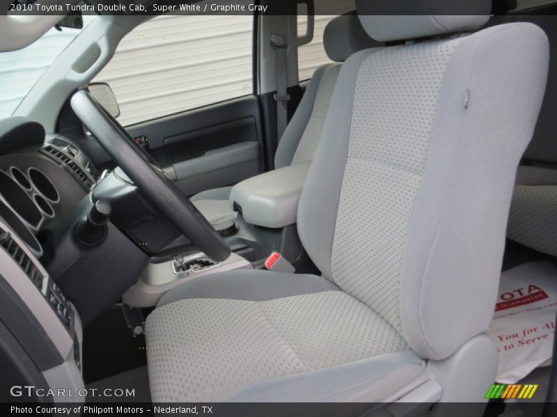 Super White / Graphite Gray 2010 Toyota Tundra Double Cab