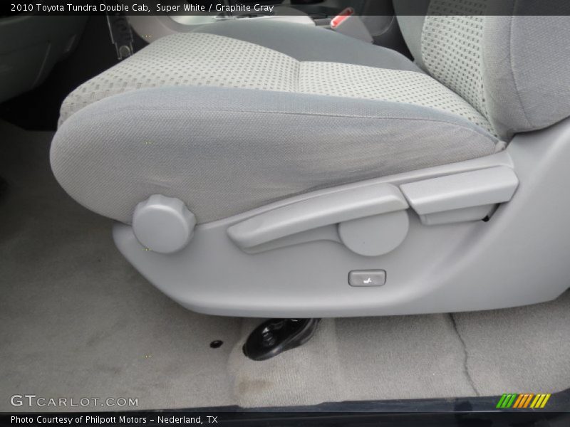 Super White / Graphite Gray 2010 Toyota Tundra Double Cab