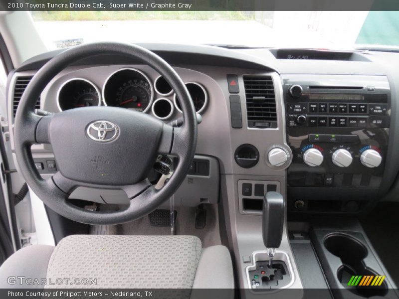 Super White / Graphite Gray 2010 Toyota Tundra Double Cab