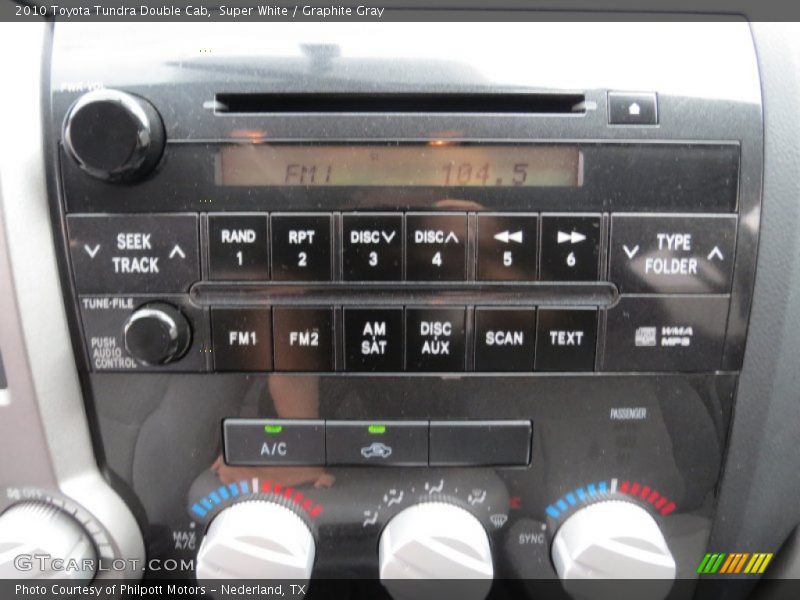 Super White / Graphite Gray 2010 Toyota Tundra Double Cab