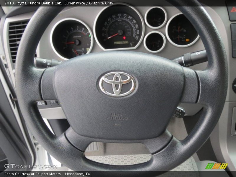 Super White / Graphite Gray 2010 Toyota Tundra Double Cab
