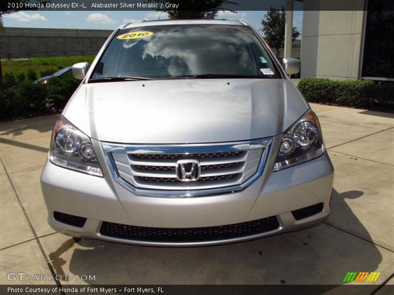 Alabaster Silver Metallic / Gray 2010 Honda Odyssey EX-L