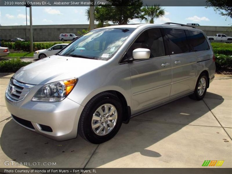 Alabaster Silver Metallic / Gray 2010 Honda Odyssey EX-L
