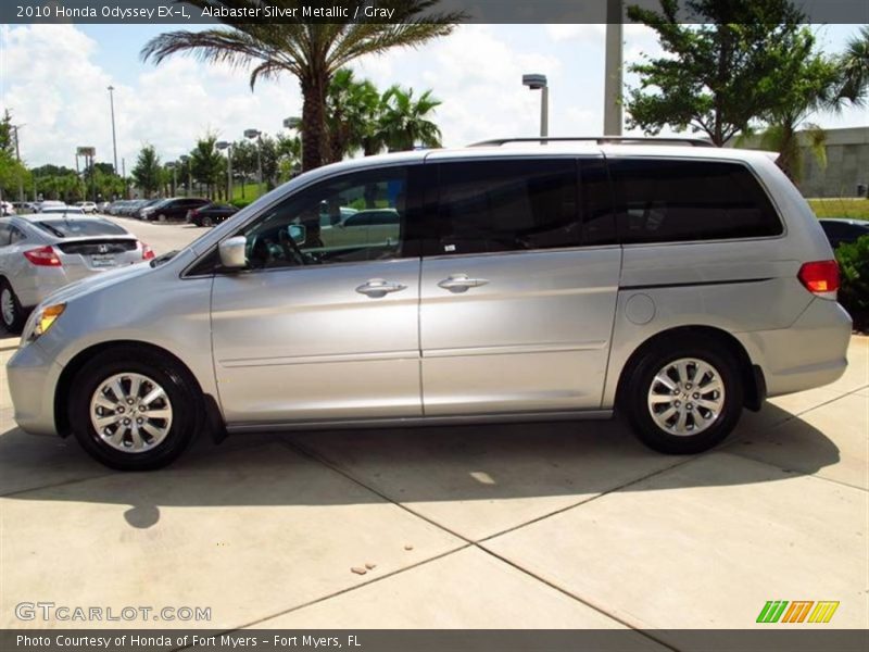 Alabaster Silver Metallic / Gray 2010 Honda Odyssey EX-L