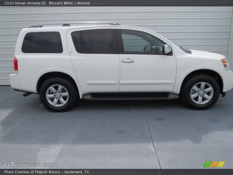 Blizzard White / Almond 2010 Nissan Armada SE