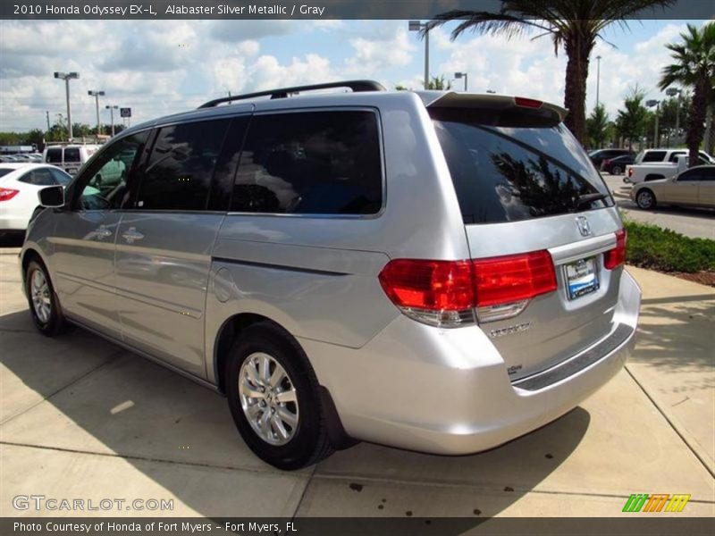Alabaster Silver Metallic / Gray 2010 Honda Odyssey EX-L