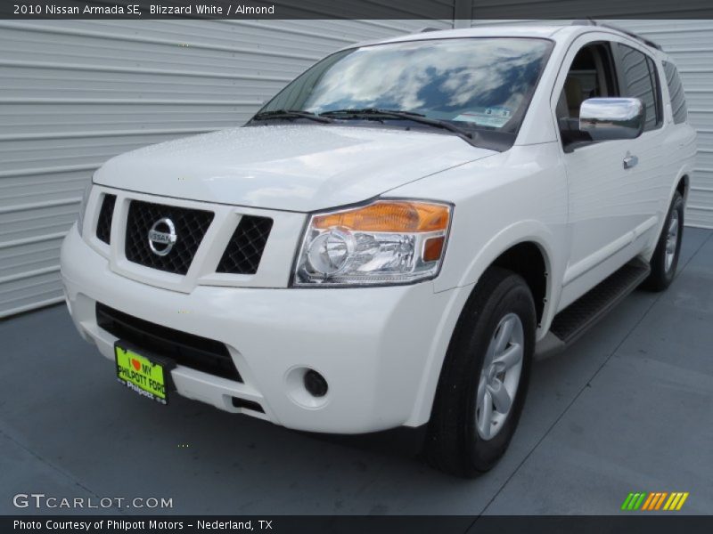 Blizzard White / Almond 2010 Nissan Armada SE