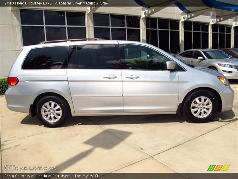 Alabaster Silver Metallic / Gray 2010 Honda Odyssey EX-L
