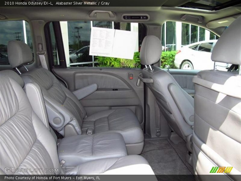 Alabaster Silver Metallic / Gray 2010 Honda Odyssey EX-L