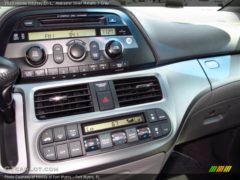 Alabaster Silver Metallic / Gray 2010 Honda Odyssey EX-L
