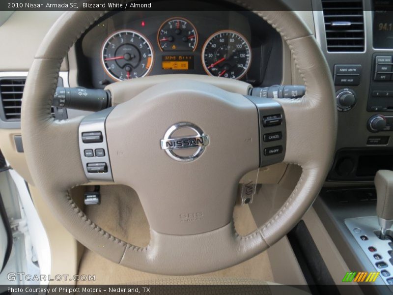 Blizzard White / Almond 2010 Nissan Armada SE