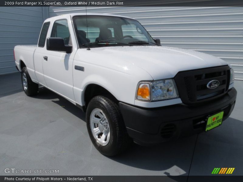 Oxford White / Medium Dark Flint 2009 Ford Ranger XL SuperCab