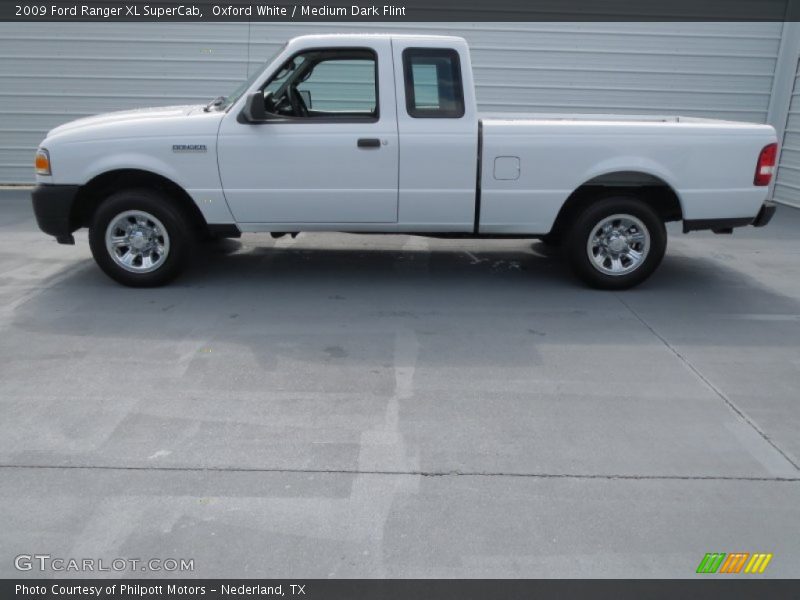 Oxford White / Medium Dark Flint 2009 Ford Ranger XL SuperCab