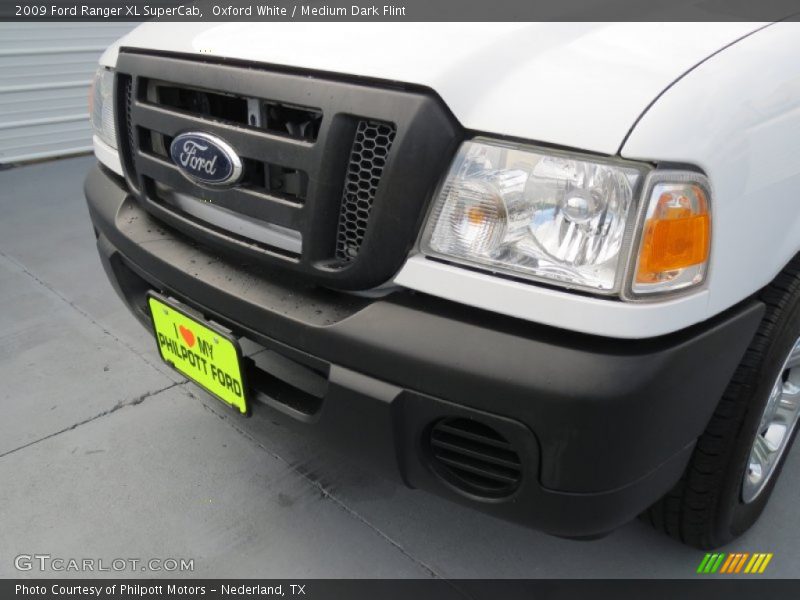 Oxford White / Medium Dark Flint 2009 Ford Ranger XL SuperCab